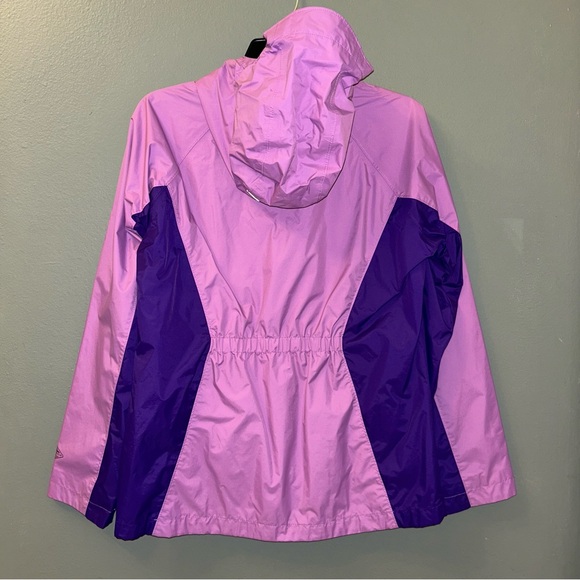Girls COLUMBIA Jacket Windbreaker Raincoat Purple size XL 18-20 - Picture 2 of 10
